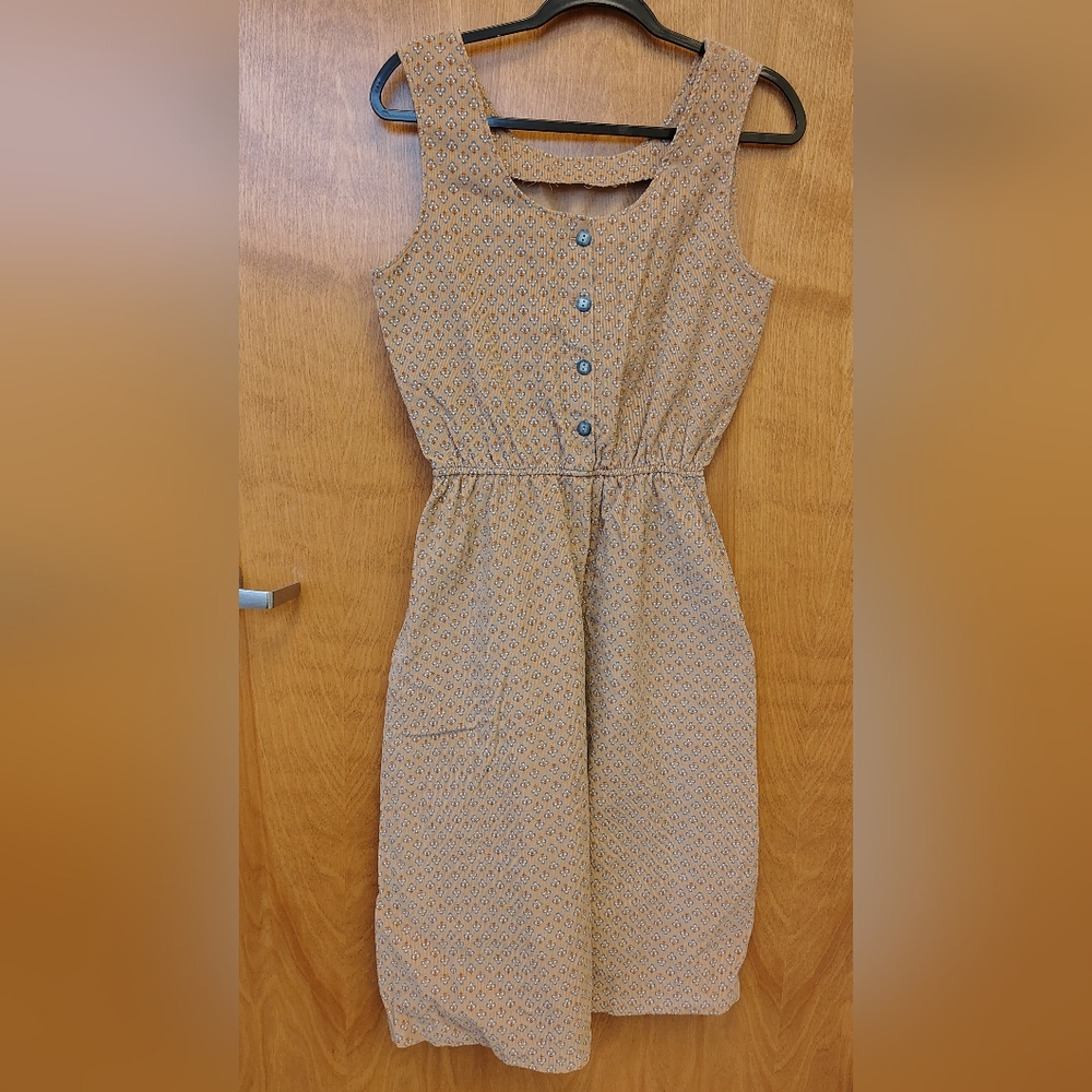 Handmade Corduroy Midi Dress
